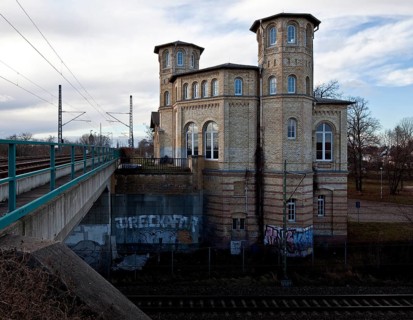 Delitzsch b Leipzig Oberer Bahnhof 58840 Built in 1872 today private Academy of Performing Arts