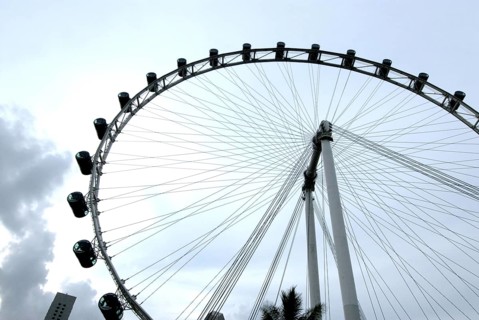 Flyer world largest giant observation wheel, Singapore, Asia