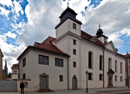 Köthen Anhalt Agneskirche 74613 View from north-east built 1694-99 by Johann Bernhard Beuchel