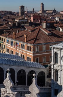 Italy Venice View from the roof of the Fondaca dei Tedeschi to the west -449 right the corner of