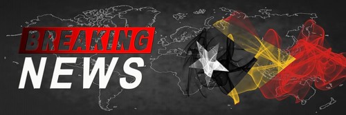 East Timor Breaking News, Smoke Flag Background