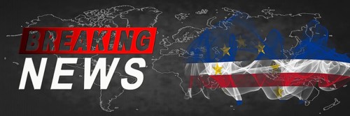 Cape Verde Breaking News, Smoke Flag Background