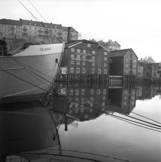 Trondheim Norway 1949. A view over the harbour. Kristoffersson ref AU41-3