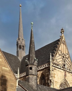 Halberstadt Cathedral 78701 new crossing ridge turret from 2010 in front the ridge turret of the