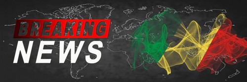 Republic of the Congo Breaking News, Smoke Flag Background