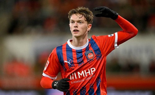 Paul Wanner 1. FC Heidenheim 1846 FCH (10) Gesture Gesture Voith-Arena, Heidenheim,