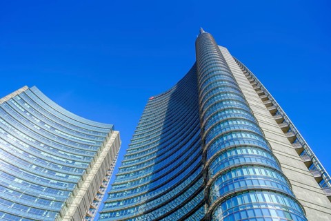 Torre Unicredit corporate headquarters, high-rise buildings, skyscrapers, Piazza Gae Aulenti, Porta