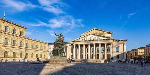 Bavarian Academy of Fine Arts and the National Theatre at Max-Joseph-Platz, Bavarian State Opera,