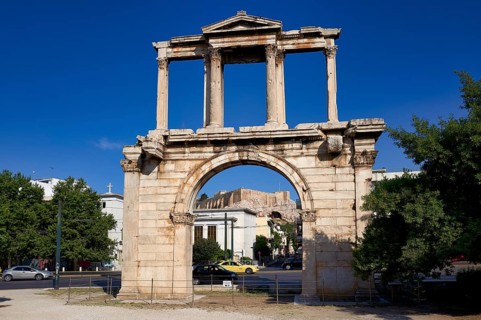 Athens Greece.The Hadrian's Arch