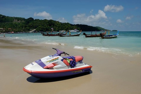 Jetski on Patong Beach, Phuket, Thailand, Asia