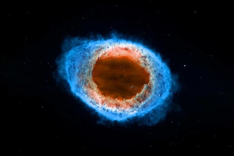 Ring Nebula, Supernova Core pulsar neutron star. Elements of this image furnished by NASA