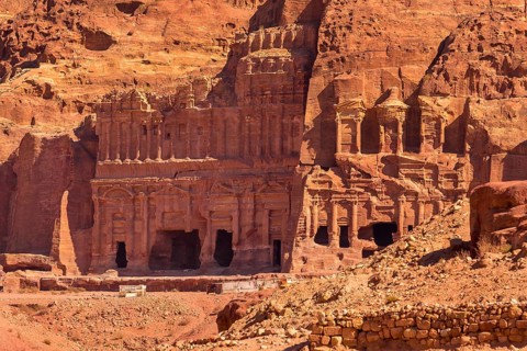 Petra, Jordan Royal and Corinthian tomb in Ancient City