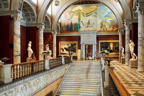 The interiors of the Stockholm Nationalmuseum. Sweden