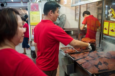 03.02.2018, Singapore, Republic of Singapore, Asia, Bakkwa, a speciality made from grilled slices