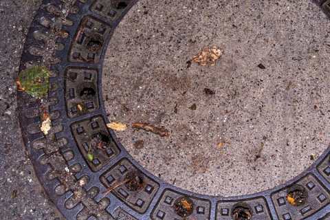 Gully cover after the rain