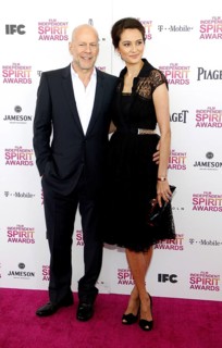 Bruce Willis and Emma Heming at the 2013 Film Independent Spirit Awards held at the Santa Monica