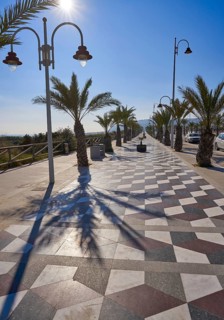 Arenals del Sol Beach in Elche Elx of Alicante Spain promenade Bartolome Tirajana