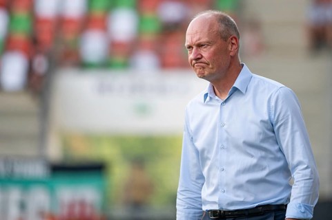 LUBIN, POLAND - AUGUST 17, 2024: Football match Polish PKO Ekstraklasa between KGHM Zaglebie Lubin