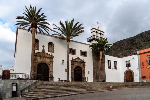 Garachico, Spain, August 2, 2021: Scenic view of the old town of Garachico in Tenerife Island,