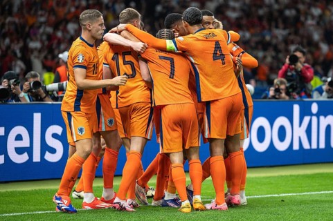 BERLIN, GERMANY - JULY 6, 2024: Euro 2024 quarterfinal match Nederlands vs Turkey (Turkiye) 2:1.