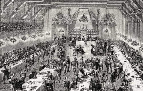 Banquet, Paris, France, Middle Ages, Europe
