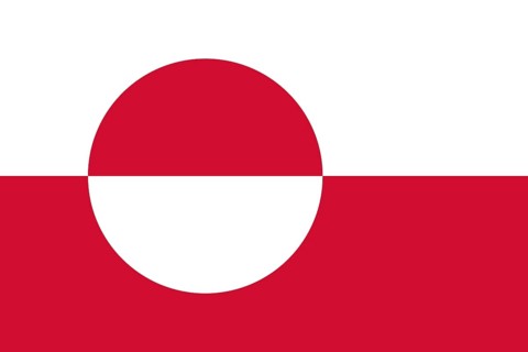 Flag of Greenland, Vector illustration