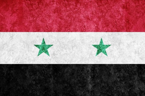 Syria Metallic flag, Textured flag, grunge flag