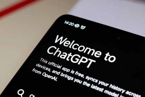 In this photo illustration, the home page of the ChatGPT application is displayed on the smartphone