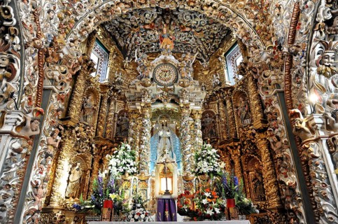 Church Iglesia Santa Maria de Tonantzintla, San Pedro Cholula, Puebla, Mexico, Latin America, North