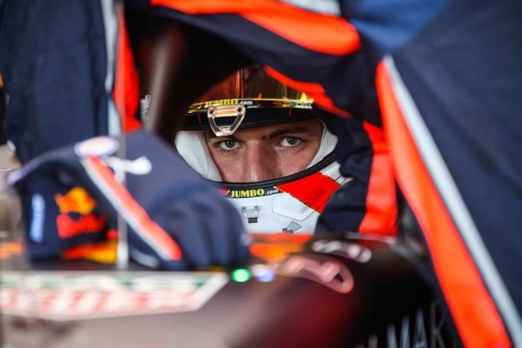 MELBOURNE, AUSTRALIA, MARCH 17: Max VERSTAPPEN of Aston Martin Red Bull Racing before the start of