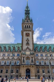 Rathausmarkt and Hamburg Town Hall, Hanseatic City of Hamburg, Hamburg, Germany, Europe