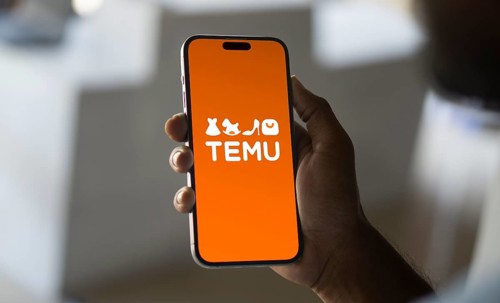 Temu logo online marketplace ecommerce on a smartphone and computer in Stuttgart, Germany.