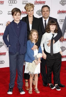 Mark Ruffalo and Sunrise Coigney at the World premiere of Marvel's 'Avengers: Age Of Ultron' held