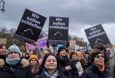 Germany, Berlin, 13 November 2024, cultural scene, demonstration against cultural cuts, Brandenburg