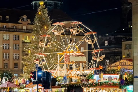 The Dresden Striezelmarkt is a Christmas market in Dresden. It has been held in Advent since 1434,