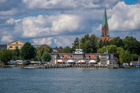 Schwerin, Mecklenburg-Vorpommern, Germany, The Hotel Restaurant Seglerheim Schwerin on Lake
