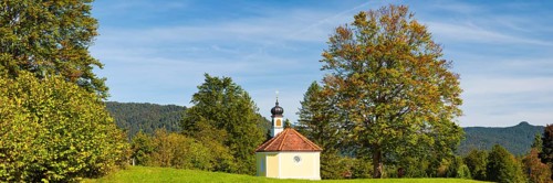 Maria Rast Chapel, Buckelwiesen between Mittenwald and Krün, Werdenfelser Land, Upper Bavaria,