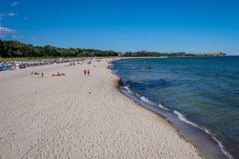 Boltenhagen, Mecklenburg-Western Pomerania, Germany, sandy beach beach at Boltenhagen seaside