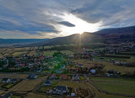 The Giant Mountains around Karpacz on a winter morning. Karpacz, Jelenia Gora, Lower Silesia,
