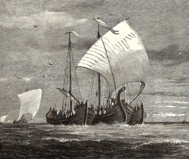 The Vikings crossing the North Sea