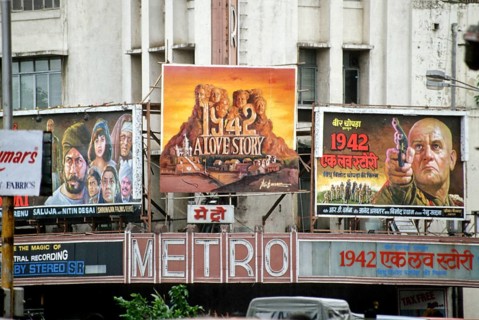 Film poster of 1942 A Love Story at Metro theatre, bombay mumbai, maharashtra, India, Asia