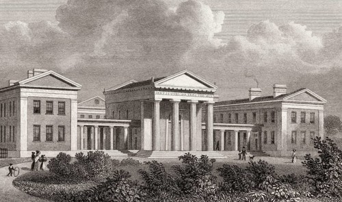 Orphan Asylum, London, illustration by Th. H. Shepherd, 1828