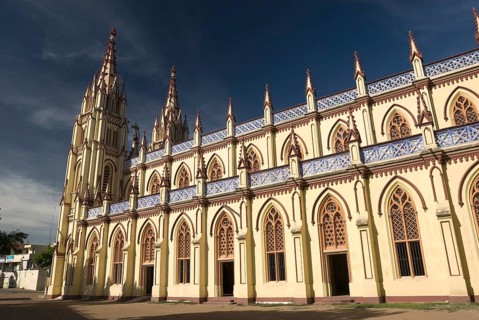 Saint Mary cathedral constructed in 1916, Madurai, Tamil Nadu, India, Asia