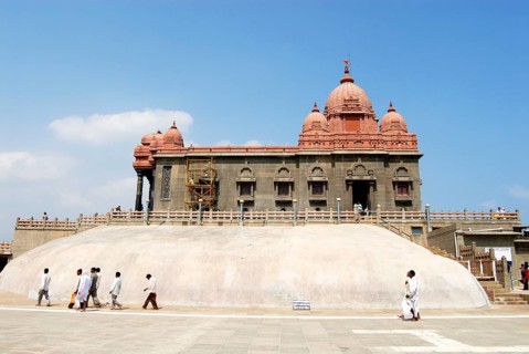 Vivekananda Mandapam, 180 feet high inaugurated in 1970, Vivekananda rock memorial at Kanyakumari,