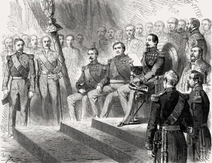 Chamber of Deputies, opening of the legislative session by Louis-Napoléon Bonaparte, Napoleon III,