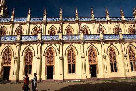 Saint Mary cathedral constructed in 1916, Madurai, Tamil Nadu, India, Asia