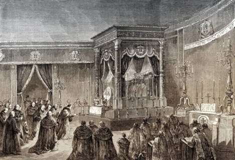 Blessing by the clergy of Paris for François-Nicholas-Madeleine Morlot, former Archbishop of Paris,