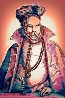 Tycho Brahe, 1546 – 1601, Danish astronomer and writer, digitally altered