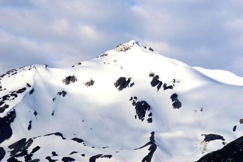 Snow capped mountains, A steel bridge constructed in 1901, tallest cantilever bridge in the world