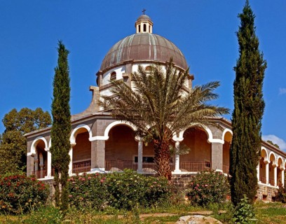 Church on the Mount of Beatitudes, Tabgha, Israel, Asia